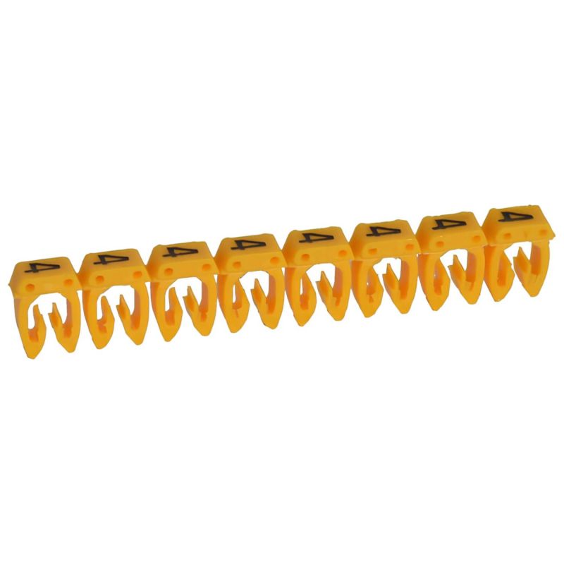 [LEGRAND] Repère CAB 3 pour filerie 1,5mm² à 2,5mm² avec chiffre 2 jaune