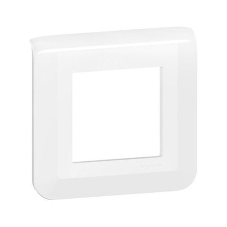 Plaque de finition mosaïque pour 2 modules blanc