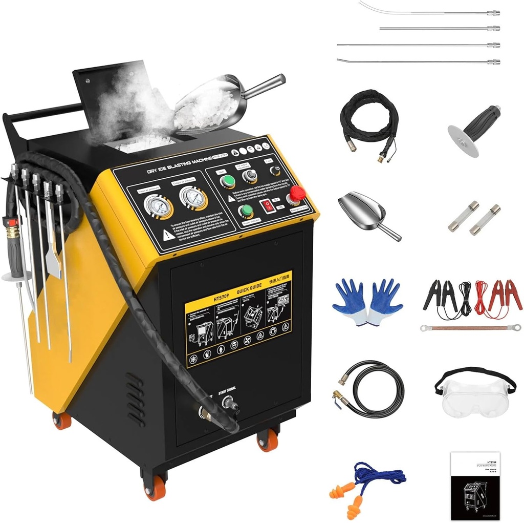 [QPKING] Nettoyeur cryogénique intégrée à glace carbonique 110V