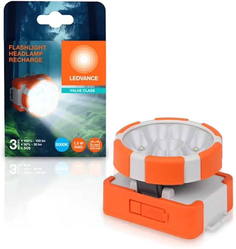 [OSRAM] Lampe torche LED multifonctionnelle rechargeable 6500K 1,5W