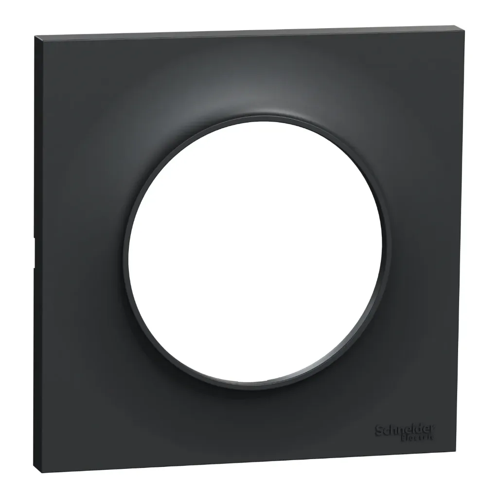 Plaque de finition pour 1 poste anthracite [ODACE]