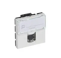 [LEGRAND] Prise RJ45 cat 6A STP a blindage métal Mosaic 2 modules - blanc