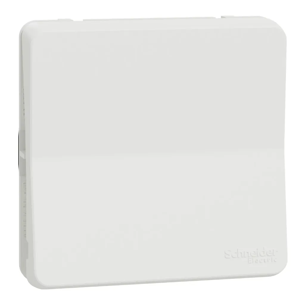 Bouton poussoir composable 2p+T 10A connexion auto - blanc 250V IP55 [MUREVA]