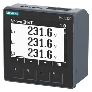[SIEMENS] Compteur de mesure d'énergie PAC3200 3P 5A 45-65Hz 400V avec connexion par bornes à vis