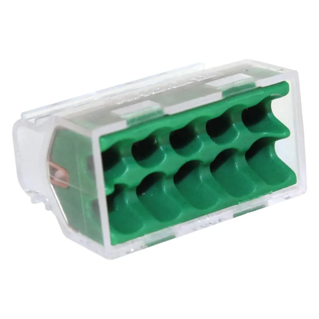 [EUR'OHM] Connecteur électrique 10 entrées de fils rigide 1.5 à 2.5mm²