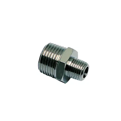 [LEGRIS] Raccord droit double mamelon inégal pour le raccordement R1/4" mâle vers R1/2" mâle