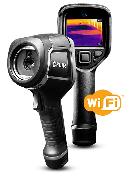 [FLIR] Camera thermique infrarouge 160x120 pixel avec plage de températures étendue -20/+400°C IP54 [E5XT WiFi]